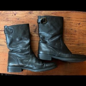 Vintage j.Crew black leather roadster boots 7.5